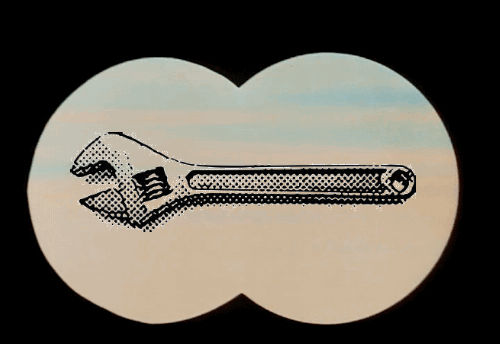 Binocular with wrench